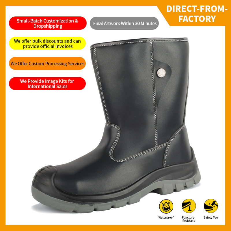 High-Top Industrial Oil-Resistant Water-Repellent Safety Boots 002