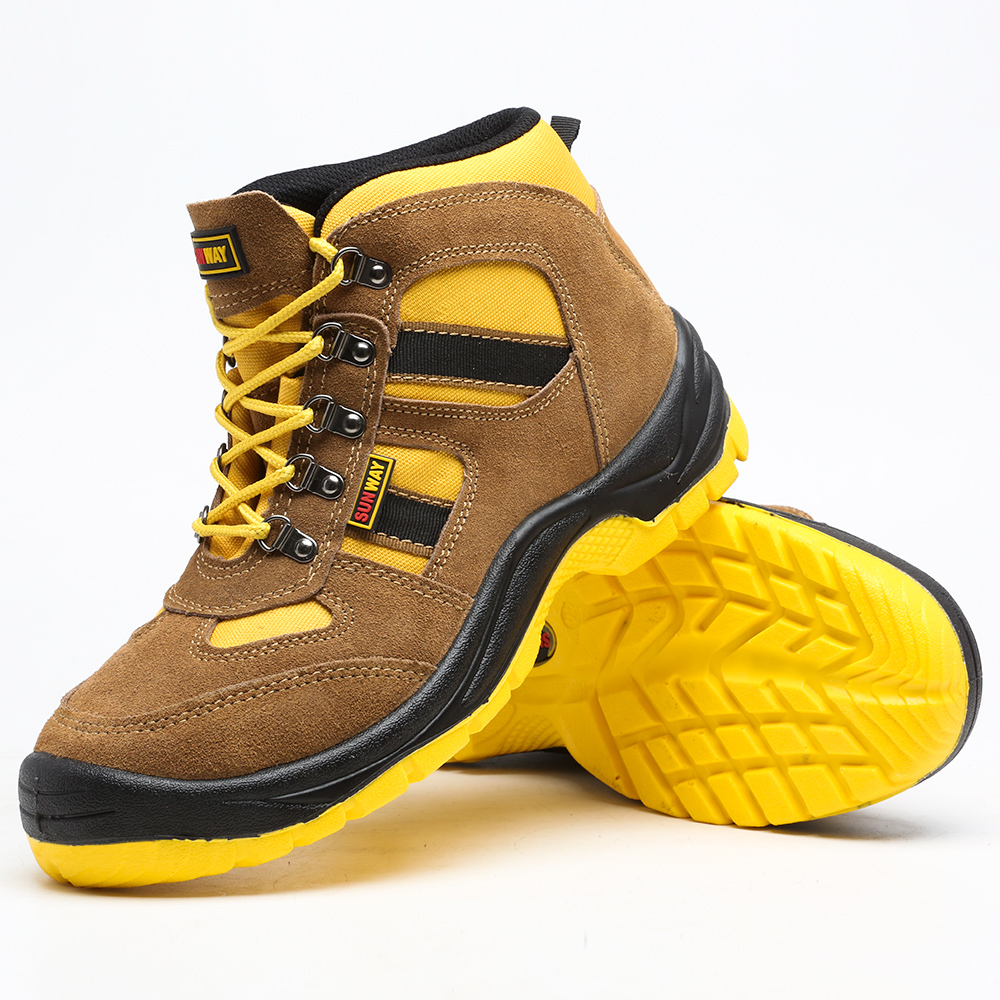 Comfort Suede Leather Work Safety Shoes 1609